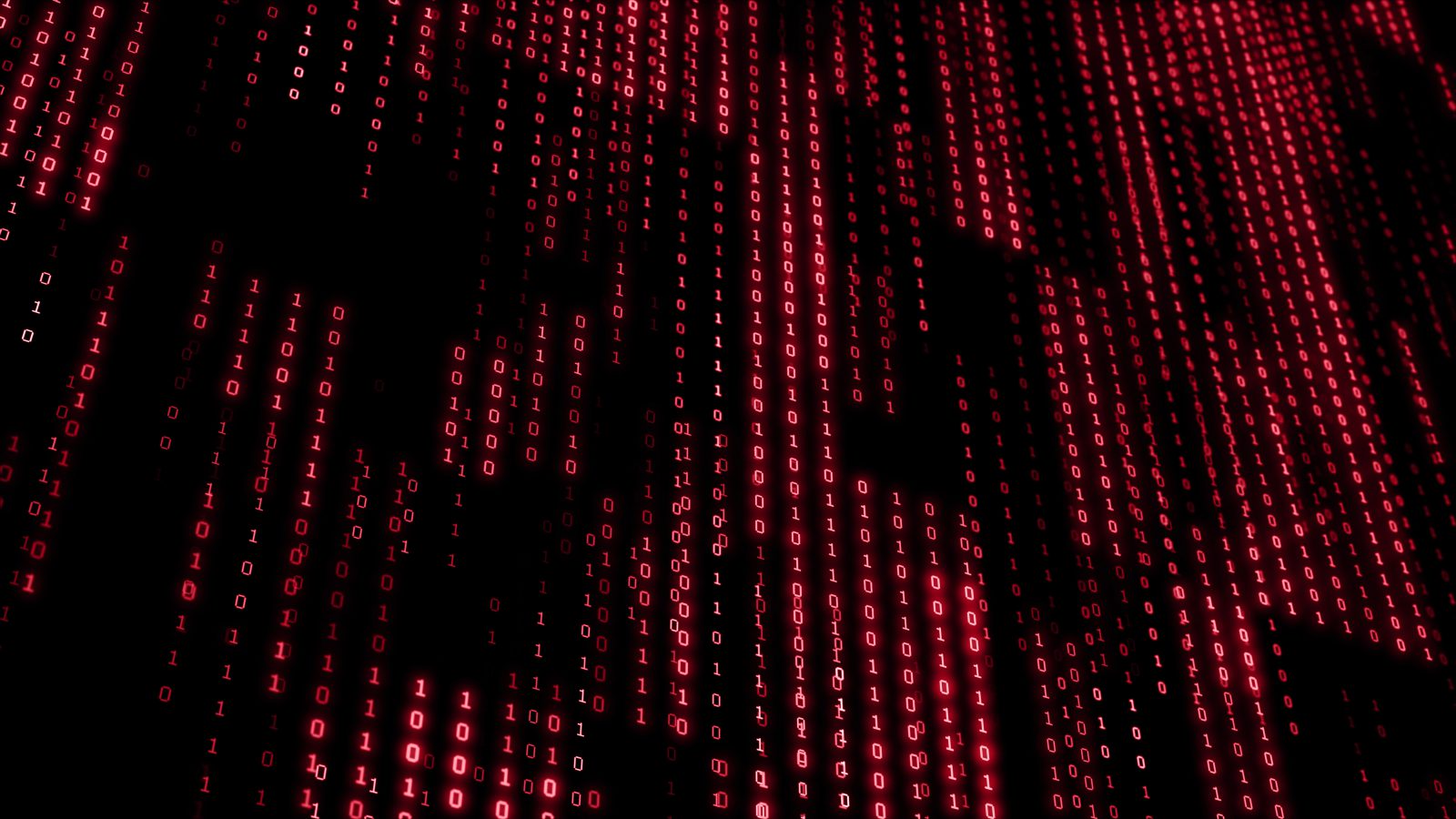 Red matrix code loop stock footage video 5042666 3f1